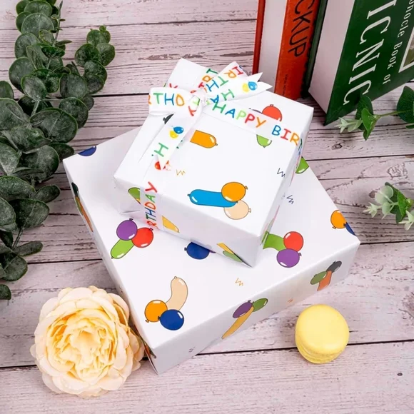 Baloney Pony Balloons Wrapping Paper - Picture 3 of 5